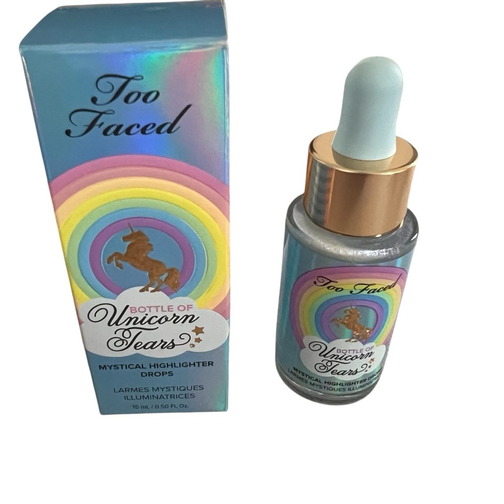 HP!!🎉🦄 Too Faced Bottle of Unicorn Tears Mystical Highlighter Drops Unicorn Glow